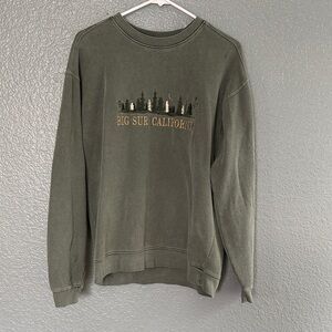 Blue 84 Forest Green embroidered  Crewneck Sweater size small